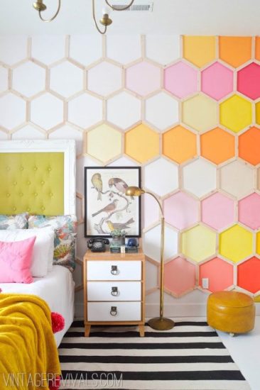 Tapet cu forme hexagonale