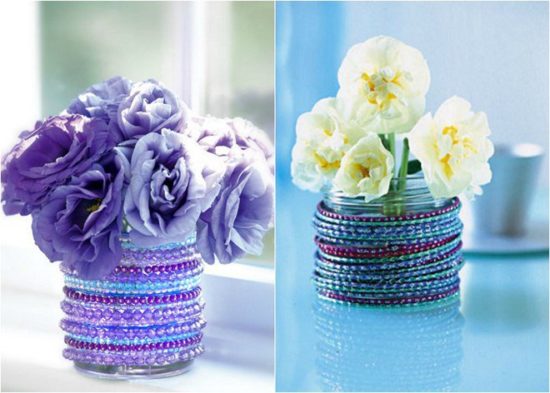 Vaze decorate cu bratari