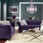 Canapele moderne din catifea violet