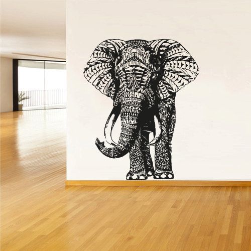 Sticker elefant geometrizat