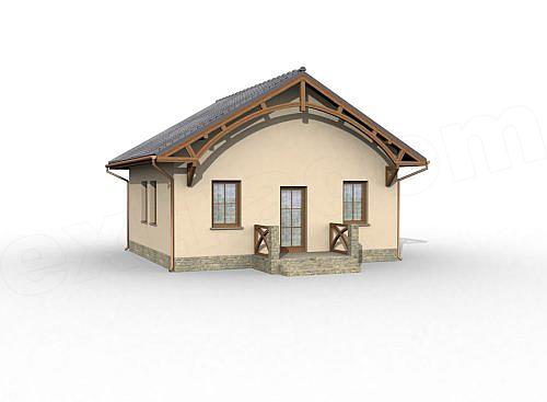 Fatada casa mica fara etaj