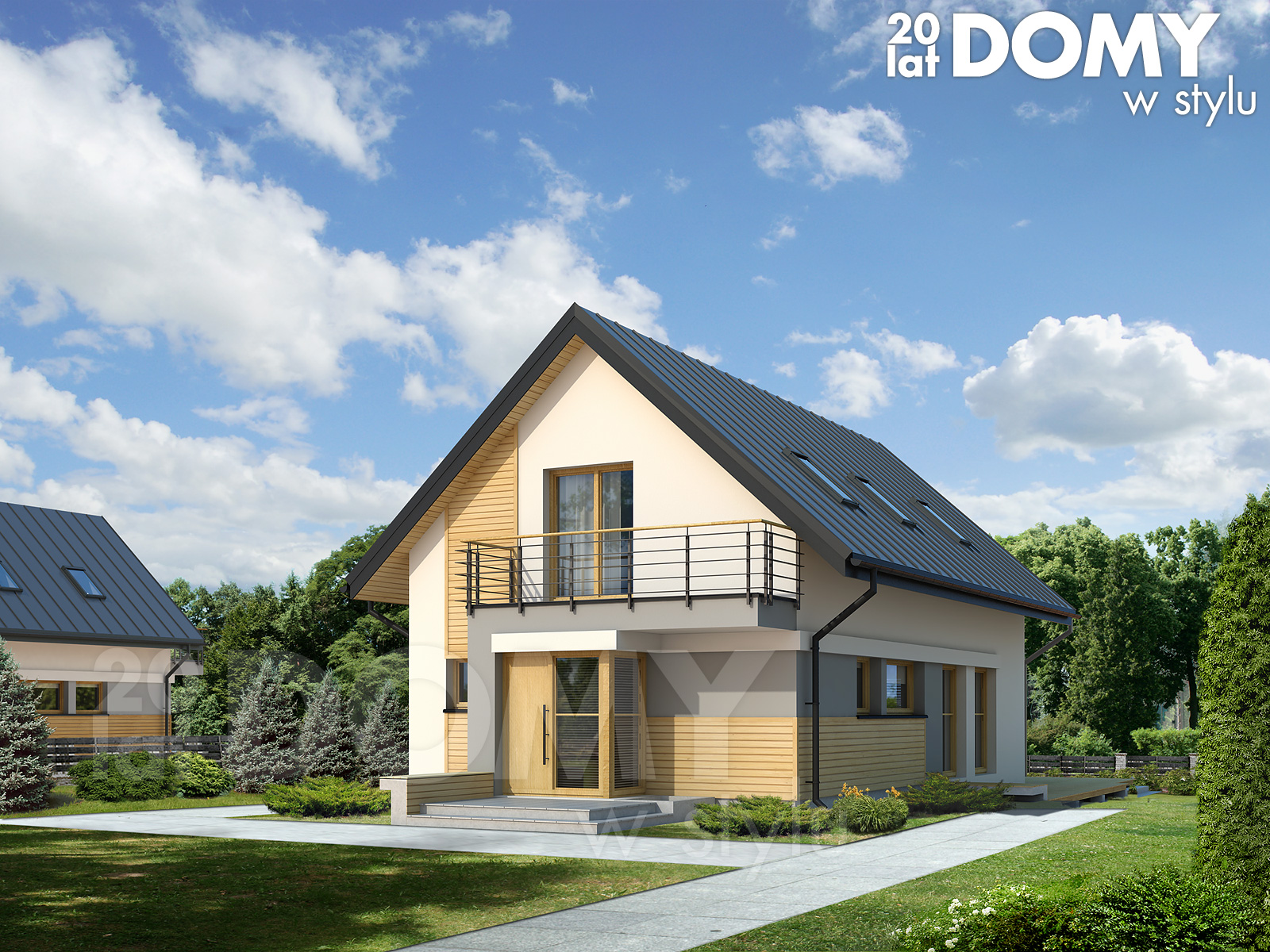 Model casa pentru teren ingust