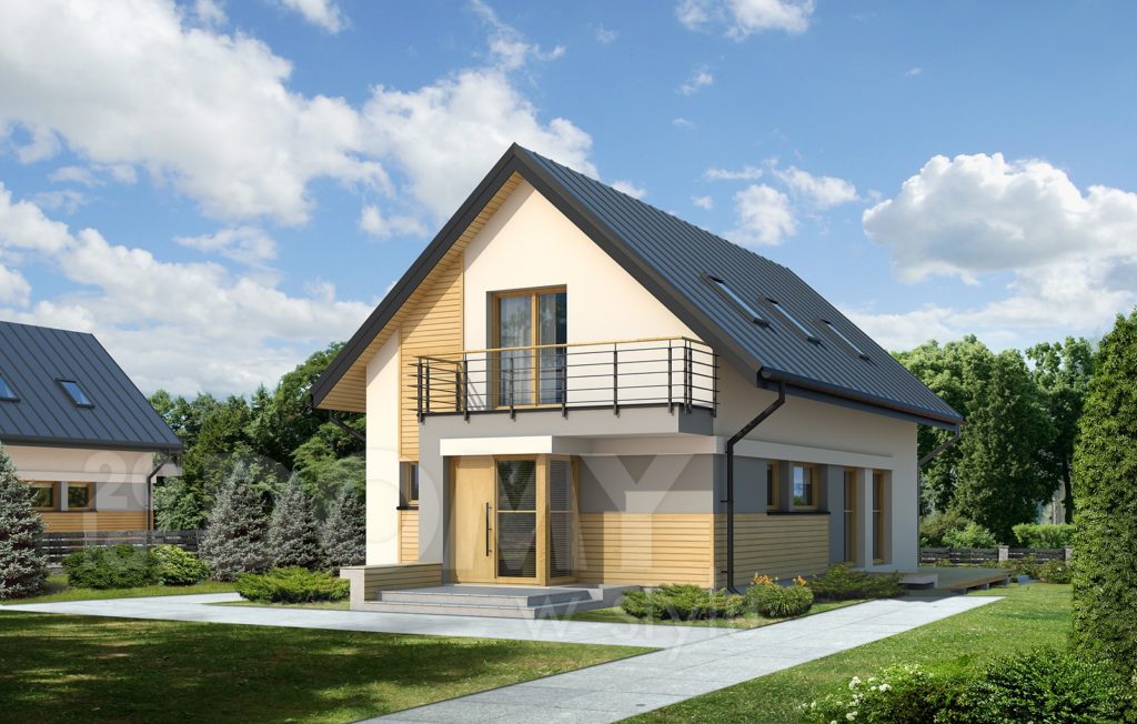 Proiect de casa pentru teren cu deschidere mica | CasaPost.ro