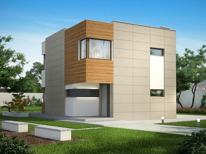 Casa moderna cu etaj si 3 dormitoare vedere spate