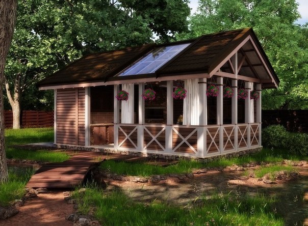 Foisor modern de lemn