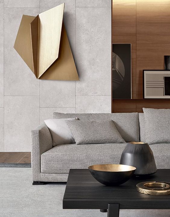 Obiect decorativ cu forme geometrice