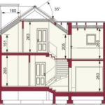 Plan vertical casa cu 4 camere si 2 balcoane