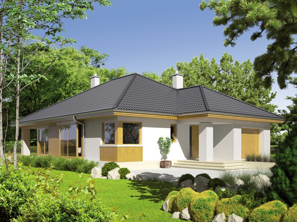Casa parter cu arhitectura clasica
