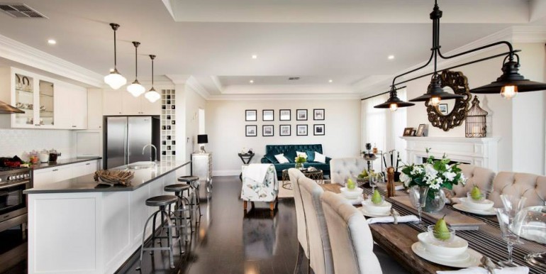 Living cu mobilier alb