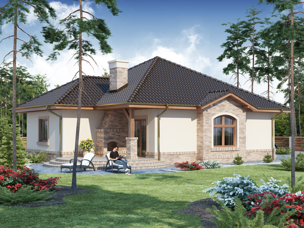 Casa cu arhitectura frumoasa