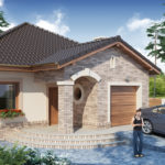 Casa decorata cu caramida