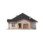 Elevatie casa eleganta cu garaj