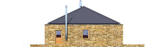 Elevatie stanga casa cu 3 dormitoare