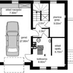 Plan subsol casa cu 3 niveluri