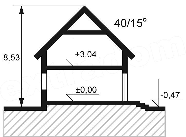 Plan vertical casa cu 4 dormitoare