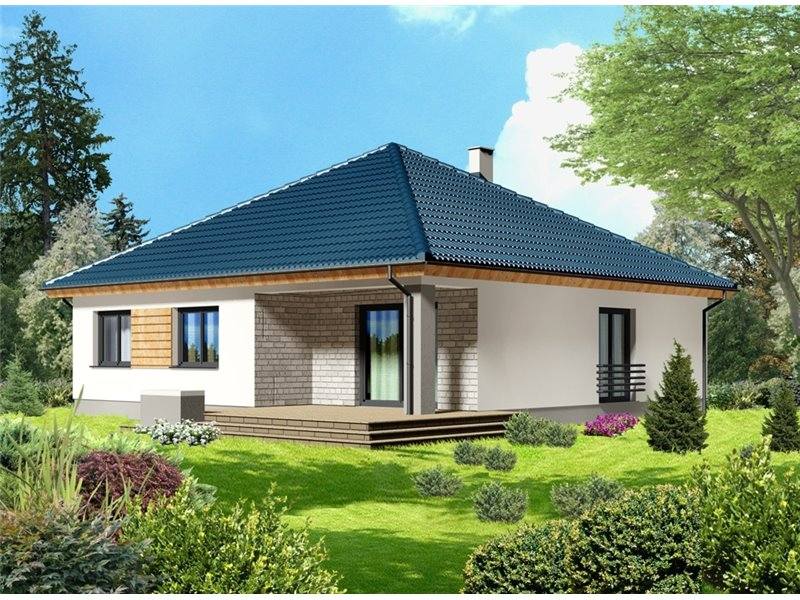 Casa cu 4 camere si terasa acoperita