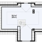 Plan pod casa eleganta cu 4 camere