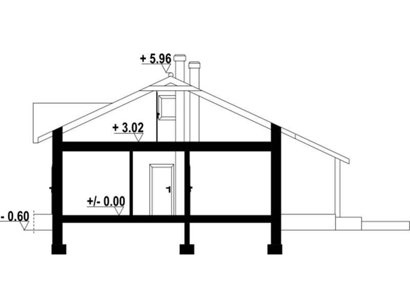 Plan vertical casa cu 4 camere