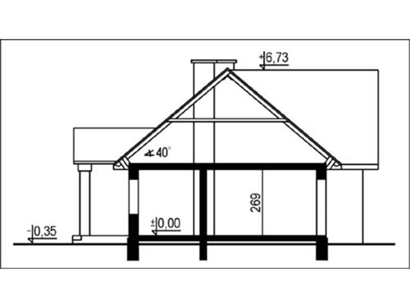 Plan vertical casa mica cu 4 camere
