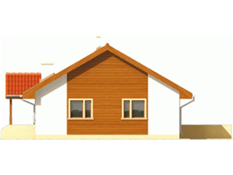 Vedere dreapta casa cu 3 camere