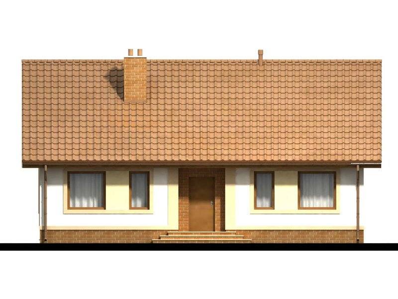Vedere fata casa cu 4 camere