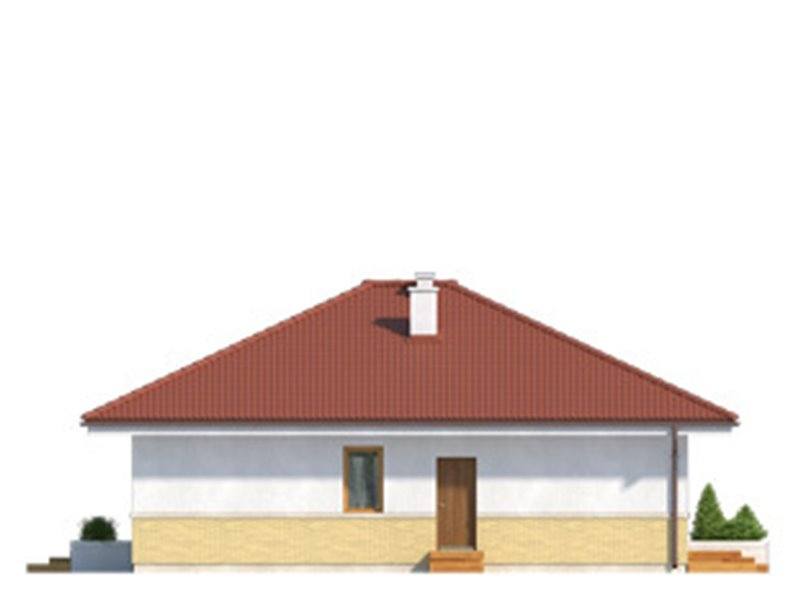 Vedere stanga casa cu pod